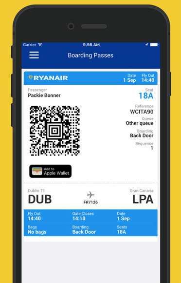 Cómo hacer el check in online con Ryanair